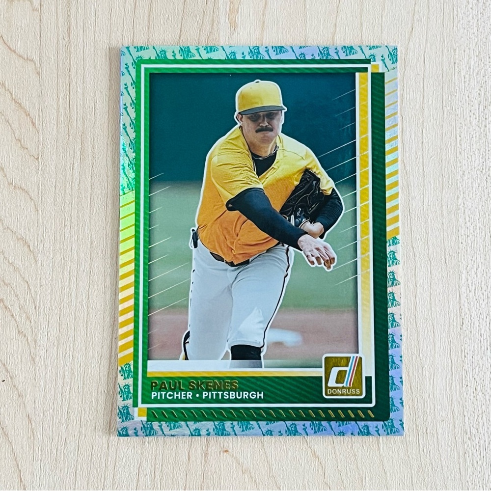 PAUL SKENES 2025 Panini Donruss Statue Of Liberty Foil